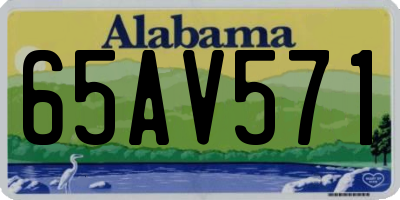 AL license plate 65AV571
