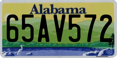 AL license plate 65AV572