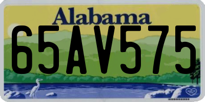 AL license plate 65AV575