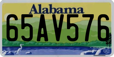 AL license plate 65AV576