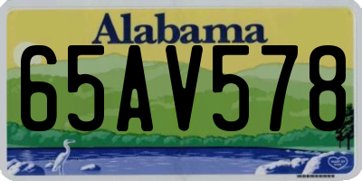 AL license plate 65AV578
