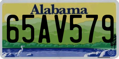AL license plate 65AV579