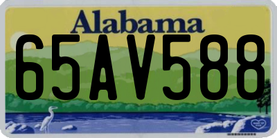 AL license plate 65AV588