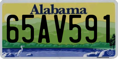 AL license plate 65AV591