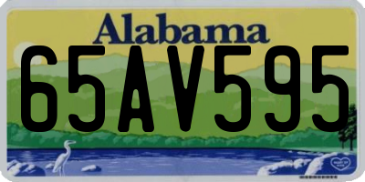 AL license plate 65AV595