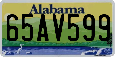 AL license plate 65AV599