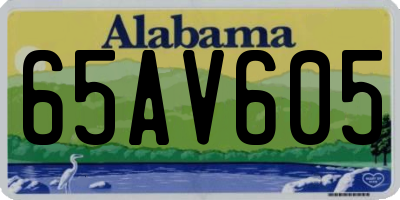 AL license plate 65AV605