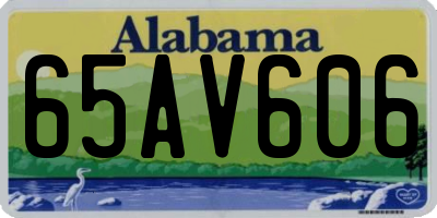AL license plate 65AV606