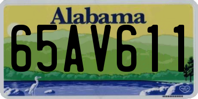 AL license plate 65AV611