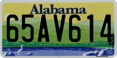 AL license plate 65AV614