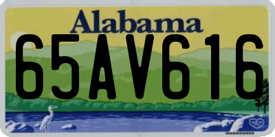 AL license plate 65AV616