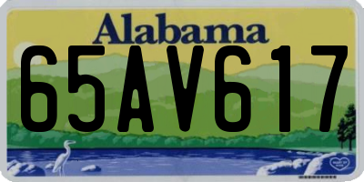 AL license plate 65AV617