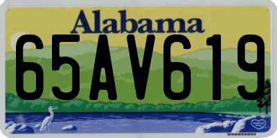 AL license plate 65AV619