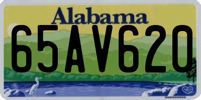AL license plate 65AV620