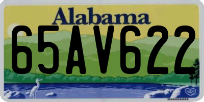 AL license plate 65AV622