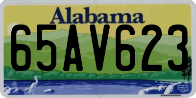 AL license plate 65AV623