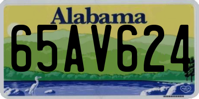 AL license plate 65AV624