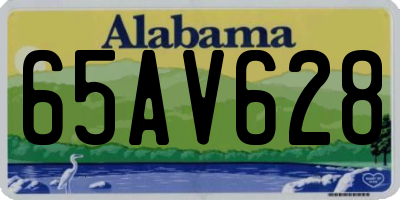 AL license plate 65AV628