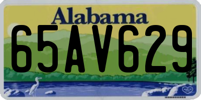 AL license plate 65AV629
