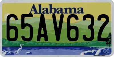 AL license plate 65AV632