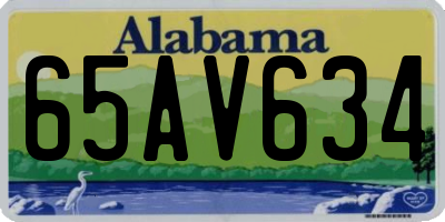 AL license plate 65AV634