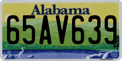 AL license plate 65AV639