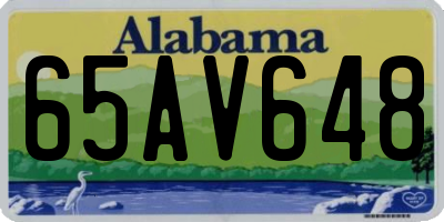 AL license plate 65AV648