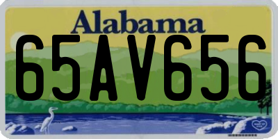 AL license plate 65AV656