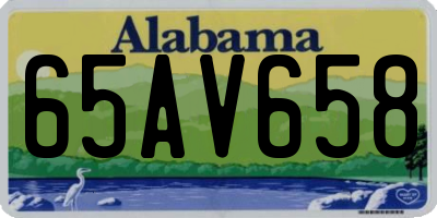 AL license plate 65AV658
