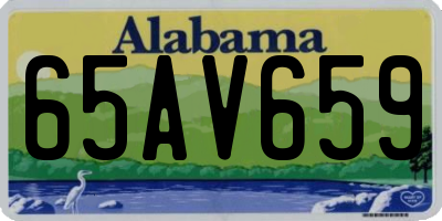 AL license plate 65AV659