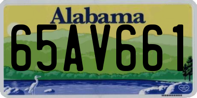 AL license plate 65AV661