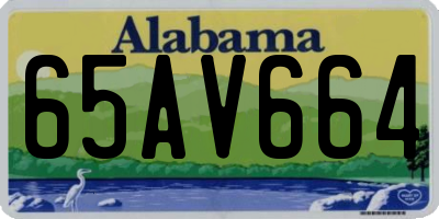 AL license plate 65AV664