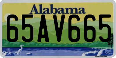 AL license plate 65AV665