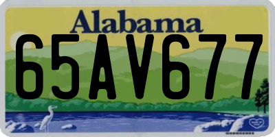 AL license plate 65AV677