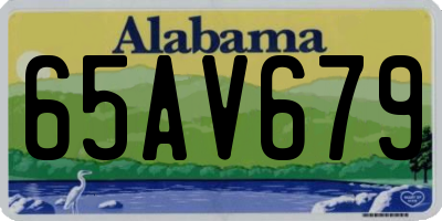 AL license plate 65AV679