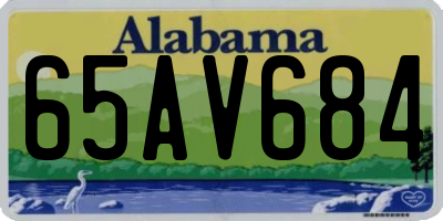 AL license plate 65AV684