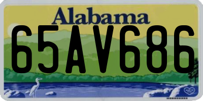 AL license plate 65AV686