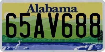 AL license plate 65AV688