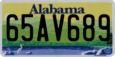 AL license plate 65AV689