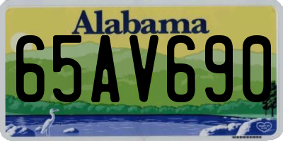 AL license plate 65AV690