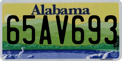 AL license plate 65AV693