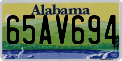 AL license plate 65AV694