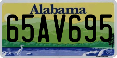 AL license plate 65AV695