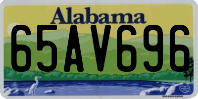 AL license plate 65AV696