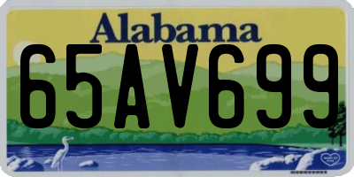 AL license plate 65AV699