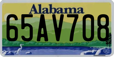 AL license plate 65AV708
