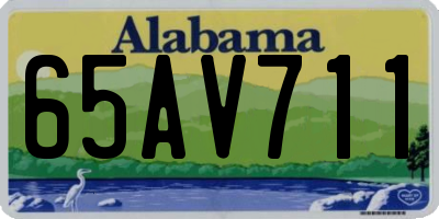 AL license plate 65AV711