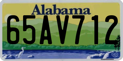 AL license plate 65AV712
