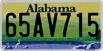 AL license plate 65AV715