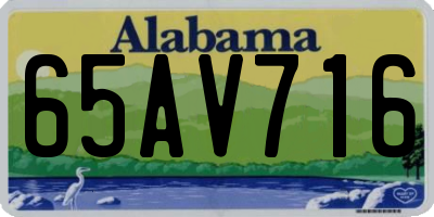 AL license plate 65AV716